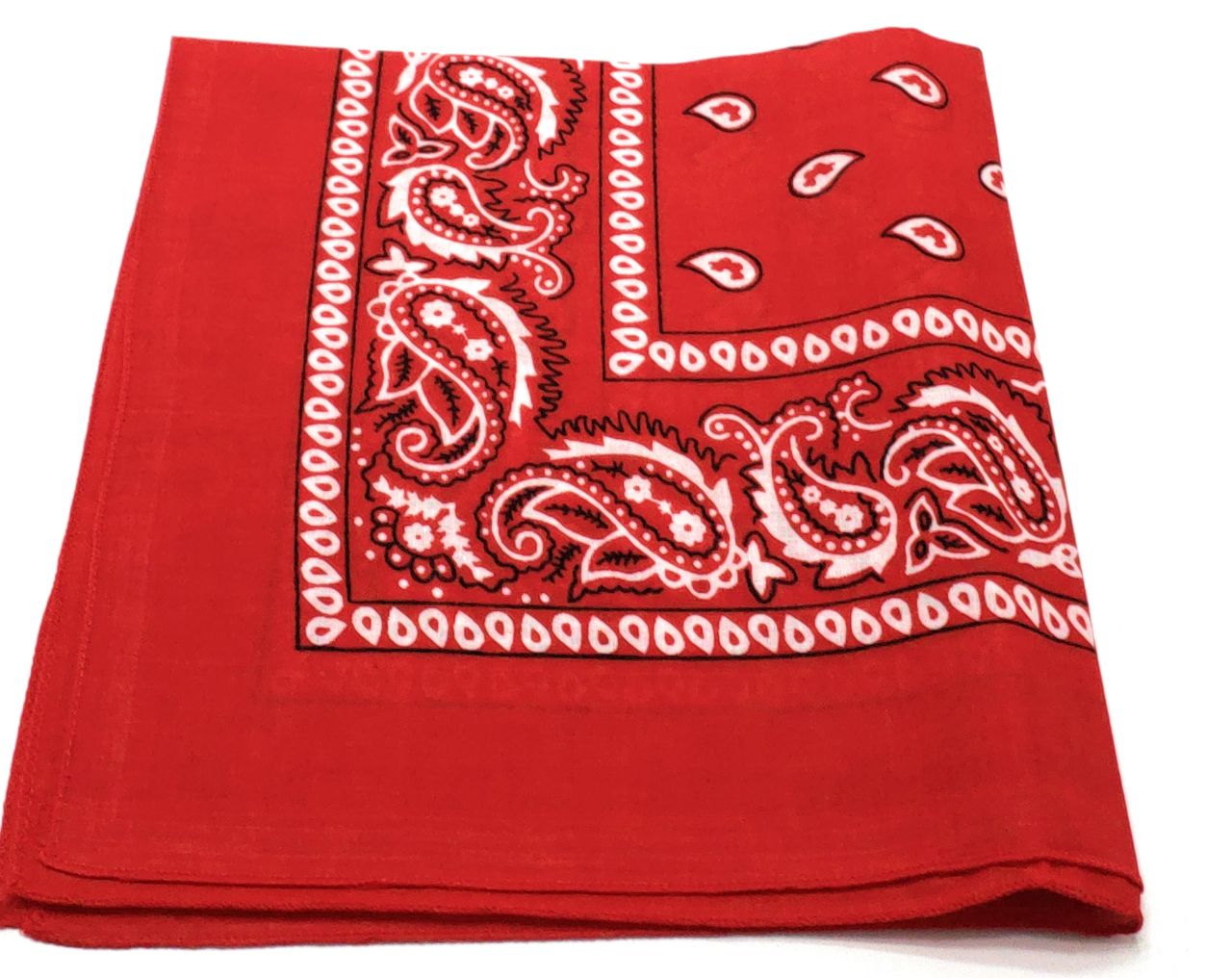 Paisley Cotton Bandanas Dozen Pack 22X22 (16 Colors)