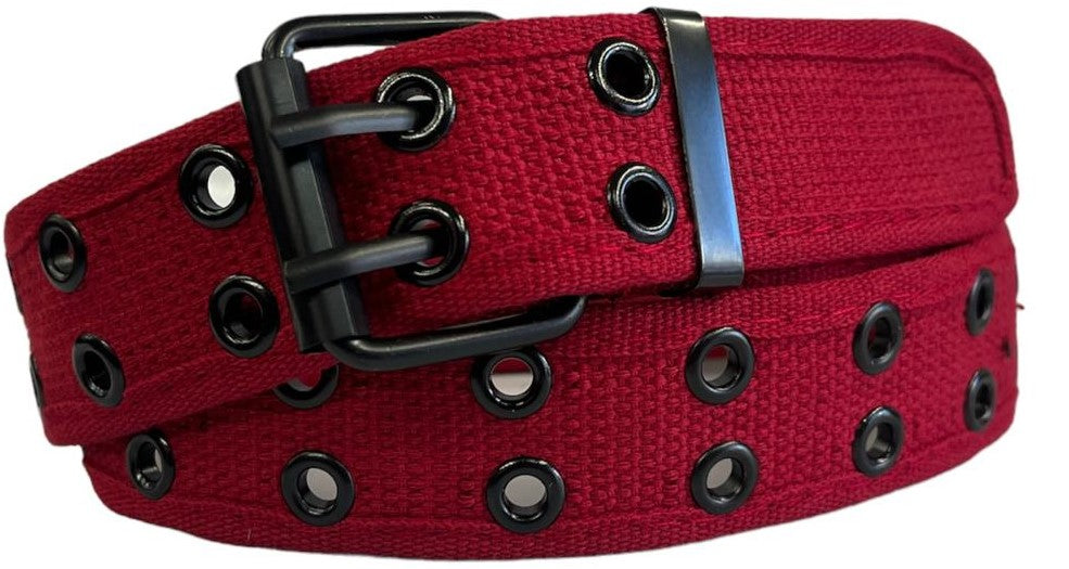 2 hole Fabric grommet Belts Dozen Pack (25 colors)