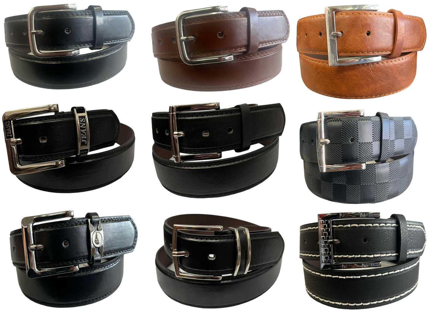 144 pcs Mens Leather Belt