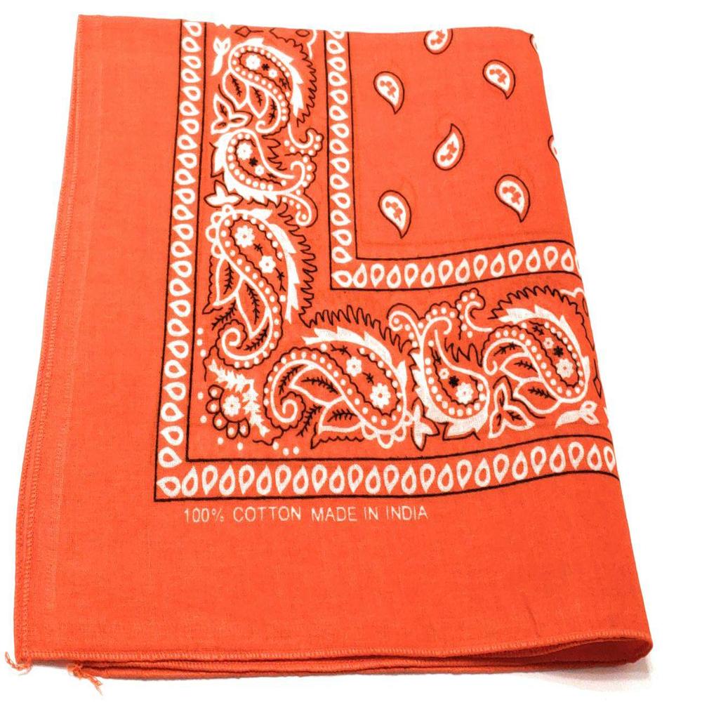 Paisley Cotton Bandana 27X27 (Dozen Pack)