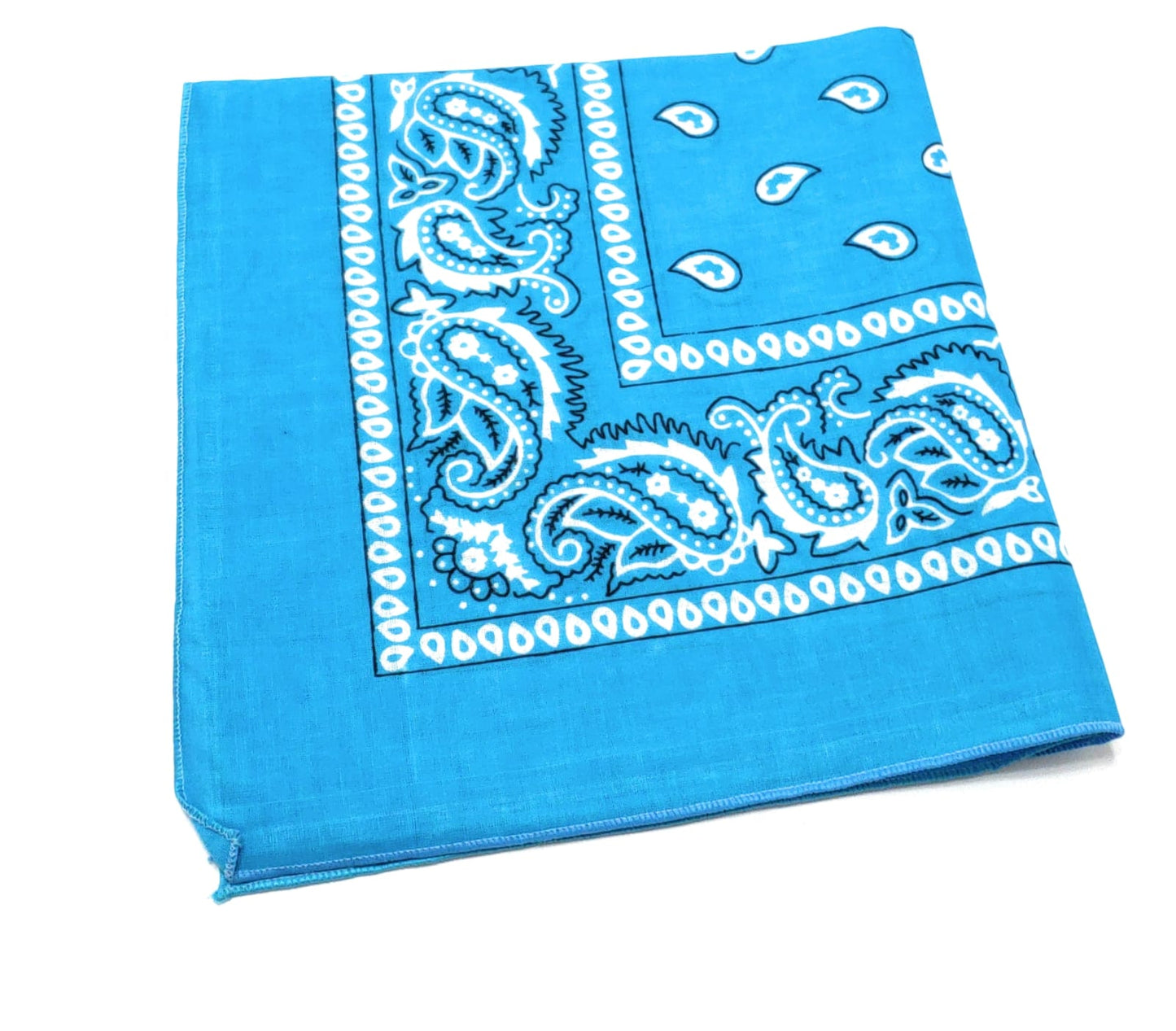 Paisley Cotton Bandanas Dozen Pack 22X22 (16 Colors)