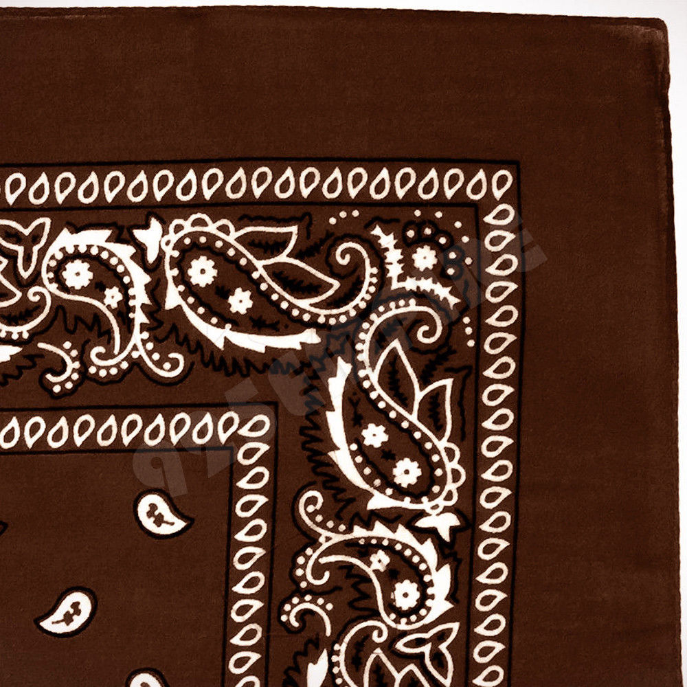 Paisley Cotton Bandana 27X27 (Dozen Pack)