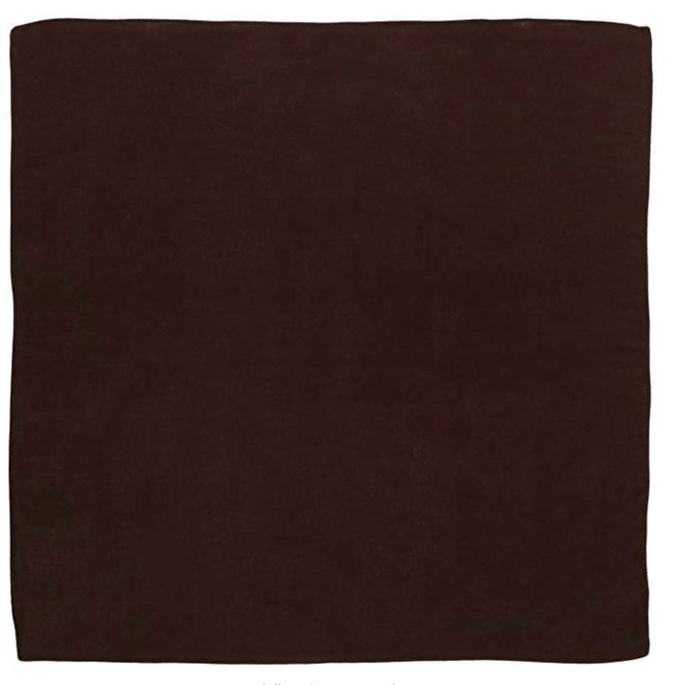 Solid Cotton Bandanas Dozen Pack 22X22 (10 Colors)