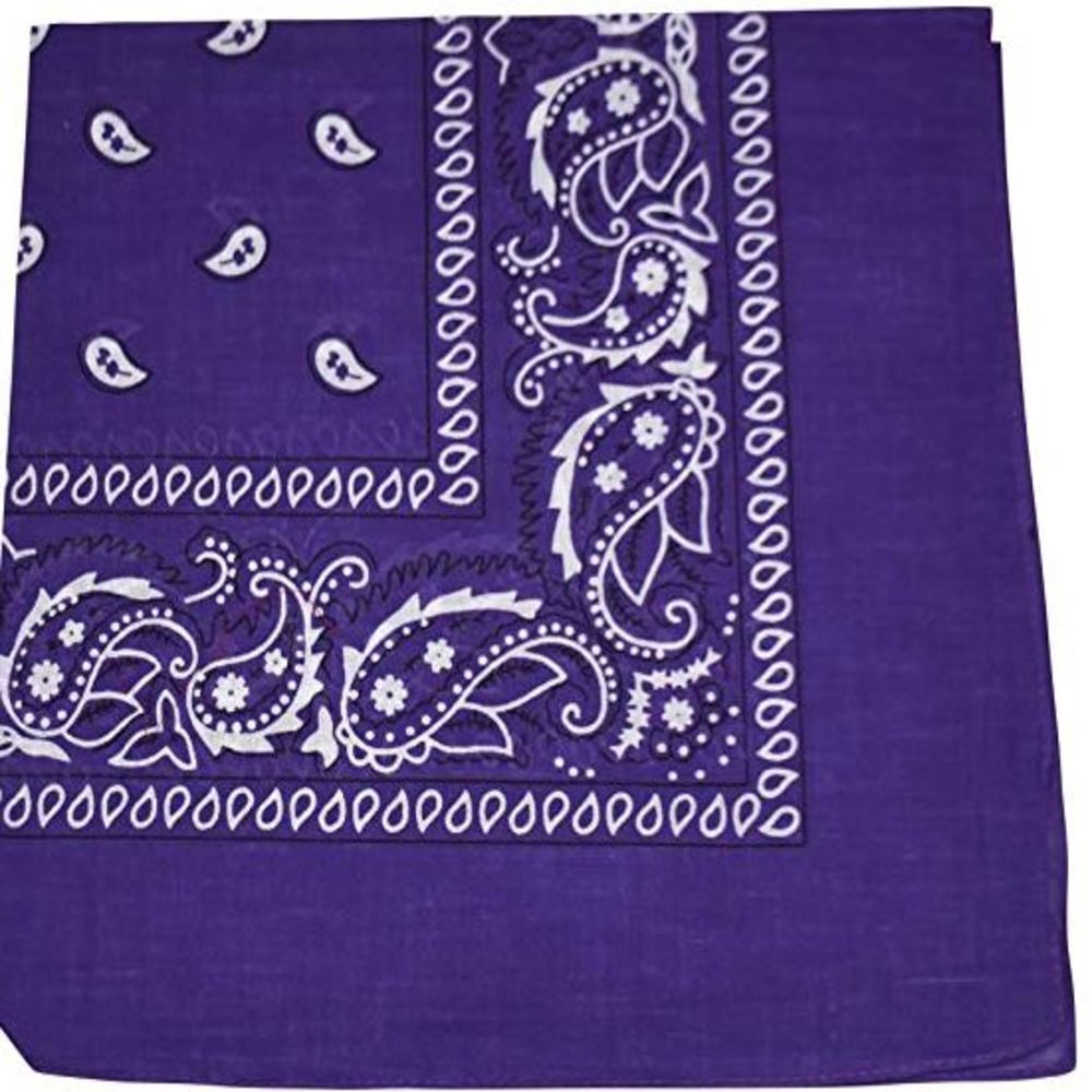 Paisley Cotton Bandanas Dozen Pack 22X22 (16 Colors)